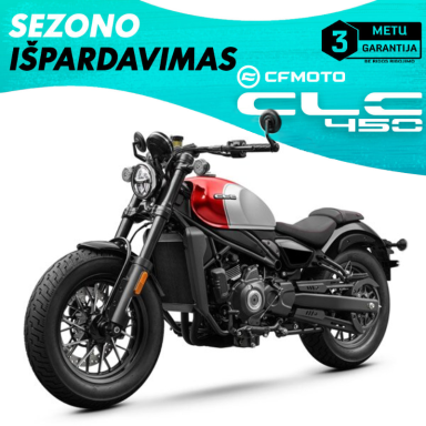 Motociklas CFMOTO 450CL-C ABS, raudonas