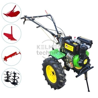 Motoblokas - Kultivatorius | Farmer/Bizon 1350E/3 (komplektas), Dyzelinis Motoblokas - Kultivatorius | Farmer/Bizon 1350E/3 (komplektas), Dyzelinis