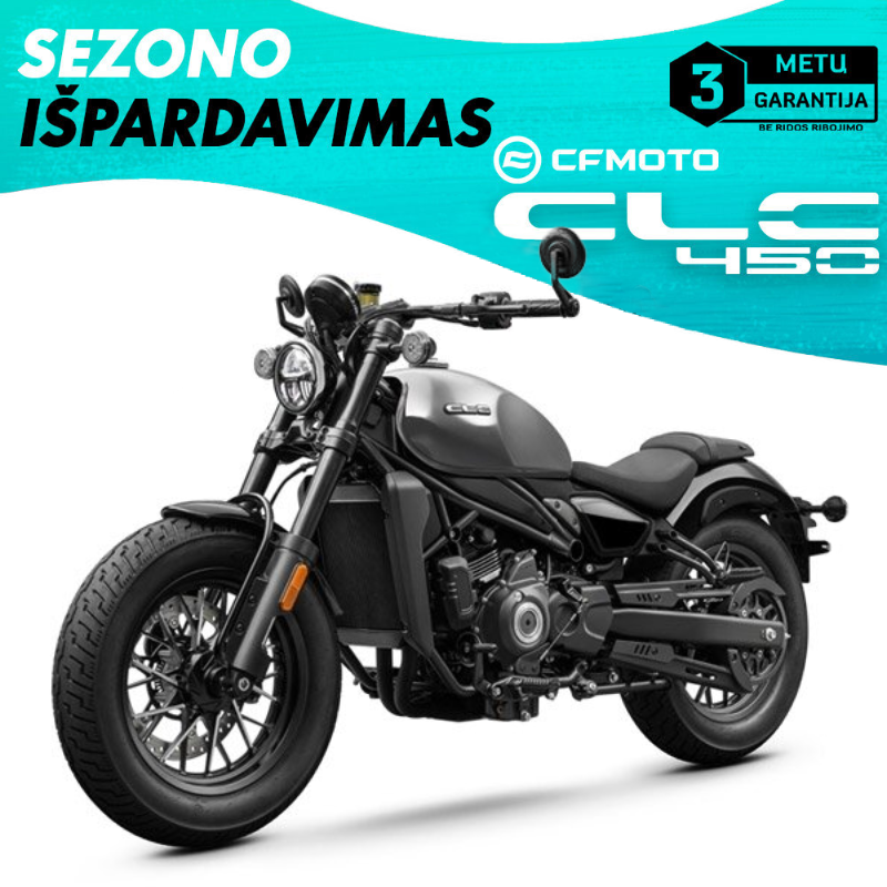 Motociklas CFMOTO 450CL-C ABS, pilkas Motociklas CFMOTO 450CL-C ABS, pilkas