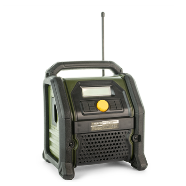 Nešiojamas radijo imtuvas HERVIN BATTERY, 20 V, USB, AUX, Bluetooth, be akumuliatoriaus Nešiojamas radijo imtuvas HERVIN BATTERY, 20 V, USB, AUX, Bluetooth, be akumuliatoriaus