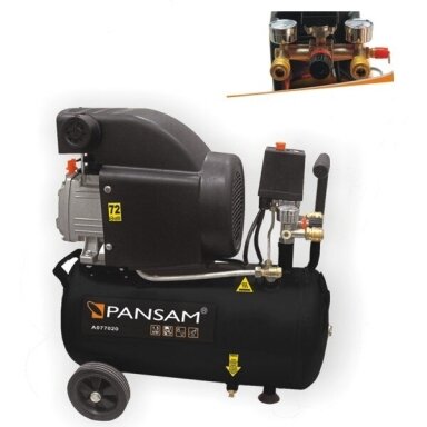Oro kompresorius Pansam A077020, 1,5 KW, 8 bar, 24L Oro kompresorius Pansam A077020, 1,5 KW, 8 bar, 24L