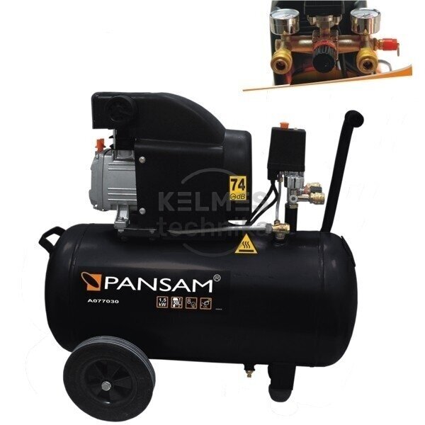 Oro kompresorius Pansam A077030, 1,5 KW, 8 bar, 50L Oro kompresorius Pansam A077030, 1,5 KW, 8 bar, 50L