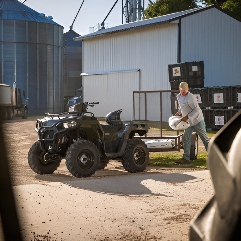 Keturratis Polaris Sportsman 570 EPS SP - Heavy Metal Gloss 60km/h - 2025 (Ratinis traktorius) T3b 1