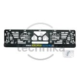 R22 Valstybinio numerio rėmelis su guminėmis tarpinėmis R22 520 x 110 mm