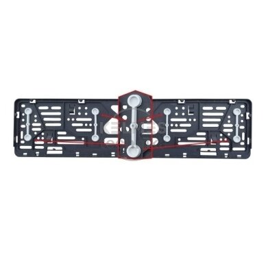 R22 Valstybinio numerio rėmelis su guminėmis tarpinėmis R22 520 x 110 mm 1