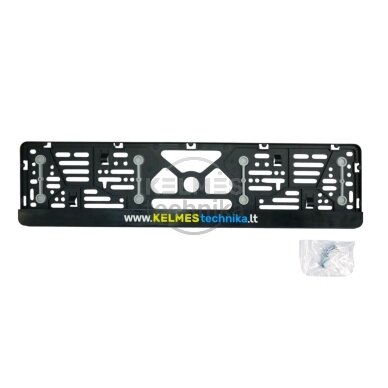 R22 Valstybinio numerio rėmelis su guminėmis tarpinėmis R22 520 x 110 mm