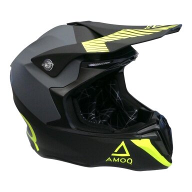 Šalmas AMOQ Airframe Black/Gray/HiVis