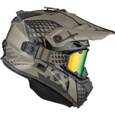 Šalmas su akiniais CKX Titan Original Viper Titanium