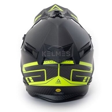 Šalmas AMOQ Friction MIPS Carbon Juodas / HiVis 4 Šalmas AMOQ Friction MIPS Carbon Juodas / HiVis 4