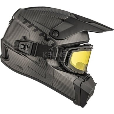 Šalmas su akiniais CKX Titan AMS Matt Carbon 1 Šalmas su akiniais CKX Titan AMS Matt Carbon 1