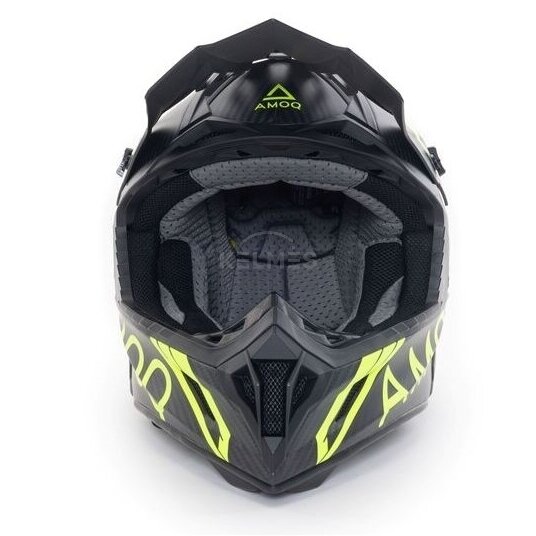 Šalmas AMOQ Friction MIPS Carbon Juodas / HiVis 1