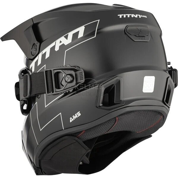 Šalmas su akiniais CKX Titan AMS Matinė juoda 2 Šalmas su akiniais CKX Titan AMS Matinė juoda 2