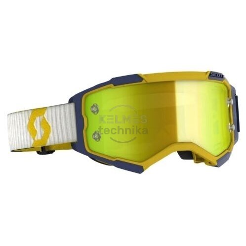 Scott akiniai Fury geltona/mėlyna yellow chrome works, 620-2013-3
