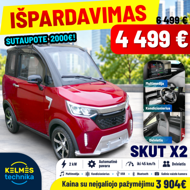 SKUT X2 | Elektrinis mini automobilis