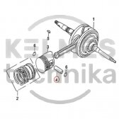 Stūmuoklio kaištis KAYO A180 PIN PISTON 101041-0050 Nr. 4 Stūmuoklio kaištis KAYO A180 PIN PISTON 101041-0050 Nr. 4