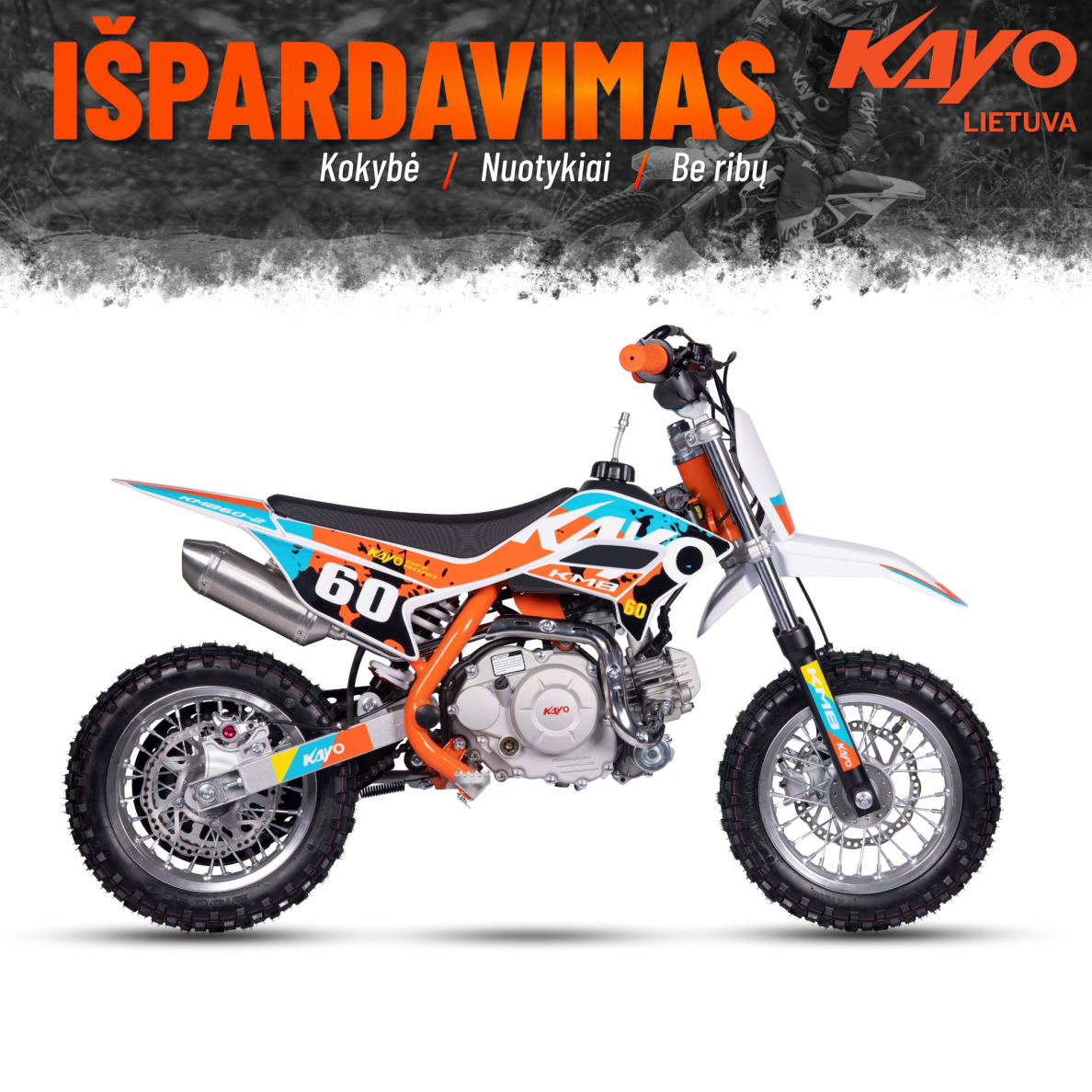 Vaikiškas Krosinis Motociklas KAYO KMB