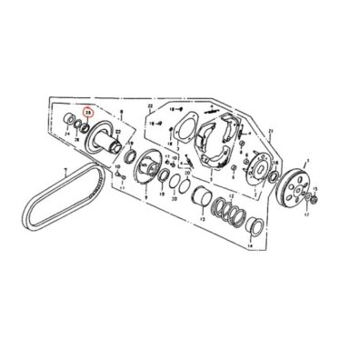 Variatoriaus guolis BEARING BALL REDLAL6906U 101041-0205 Nr. 25