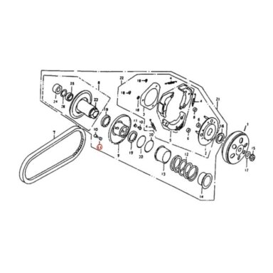 Variatoriaus kaištis ROLLER GUIDE 101041-0194 Nr. 11