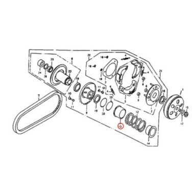 Variatoriaus riebokšlis KAYO A180 SEAL DRIVEN PACE 34×41×4 101041-0200 Nr. 19