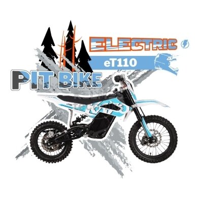 Vaikiškas Krosinis Motociklas KAYO eT110 13